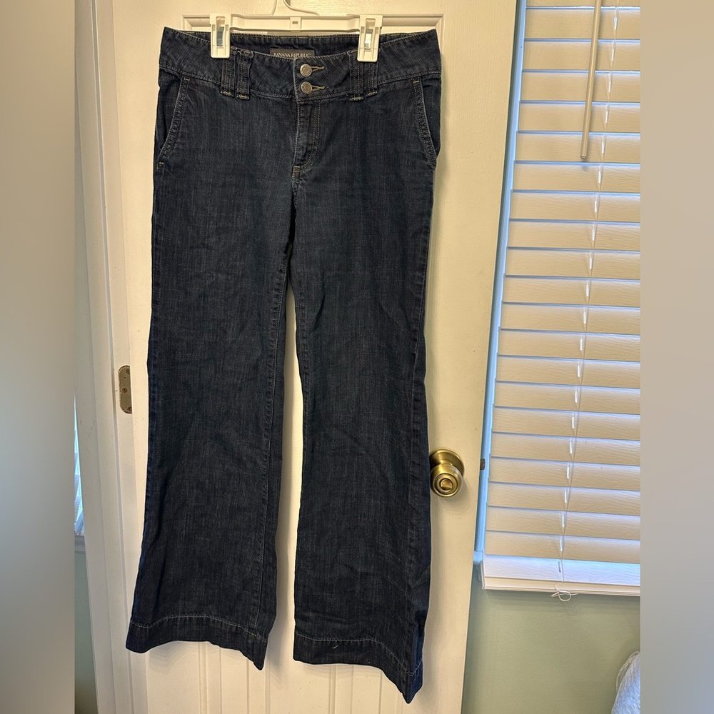Banana Republic Dark Blue Flare Jeans